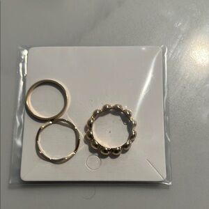 Elegant Gold Ring Set